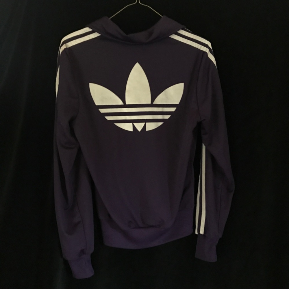 Adidas 3 Stripe Jacket With Logo